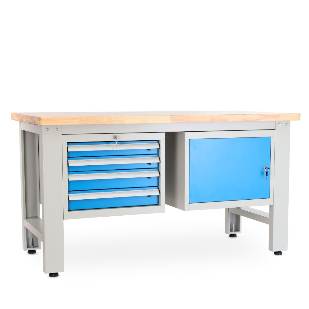 Rauman Dielenský stôl Solid OAK-41, 150 cm, 2 závesné boxy, dub