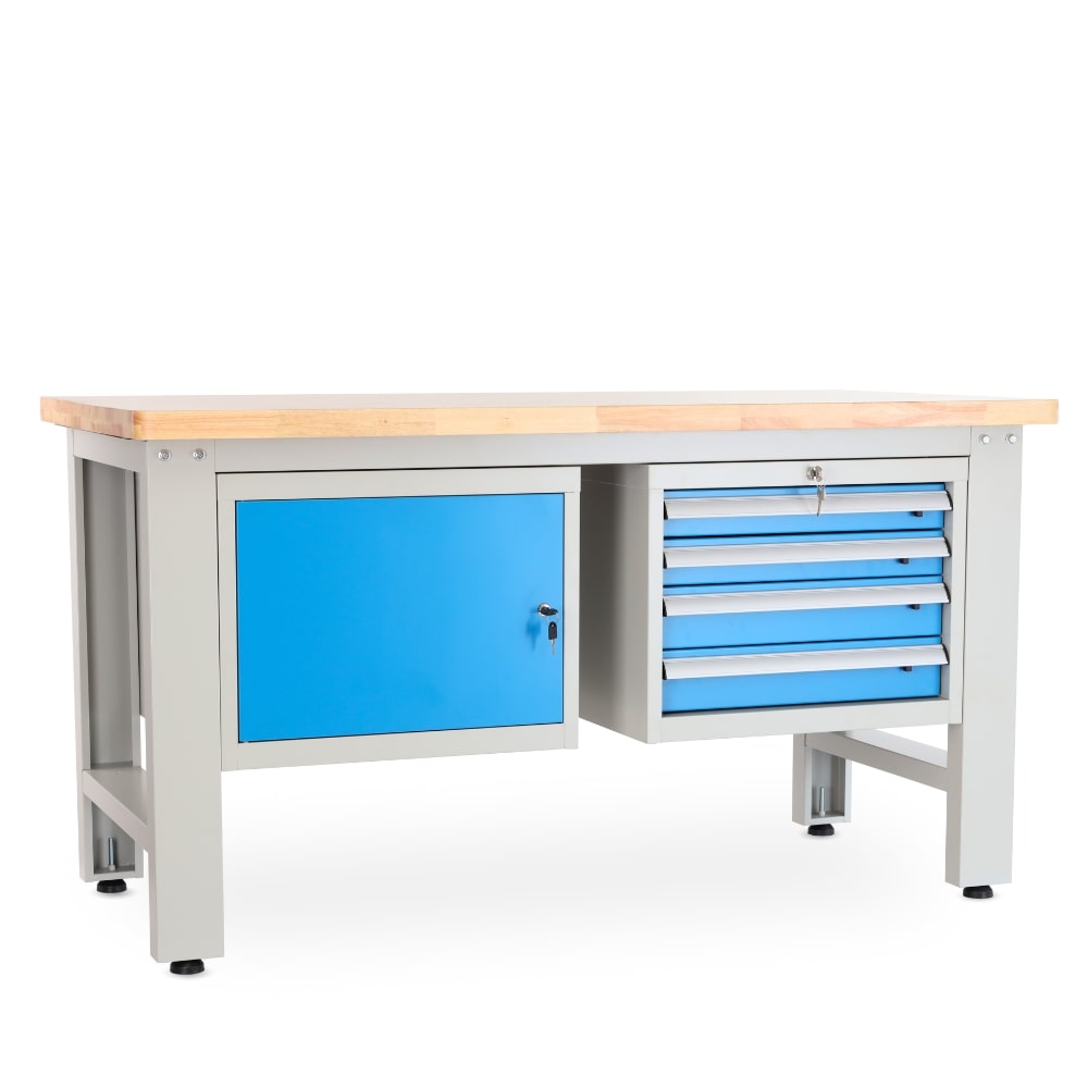 Rauman Dielenský stôl Solid OAK-14, 150 cm, 2 závesné boxy, dub