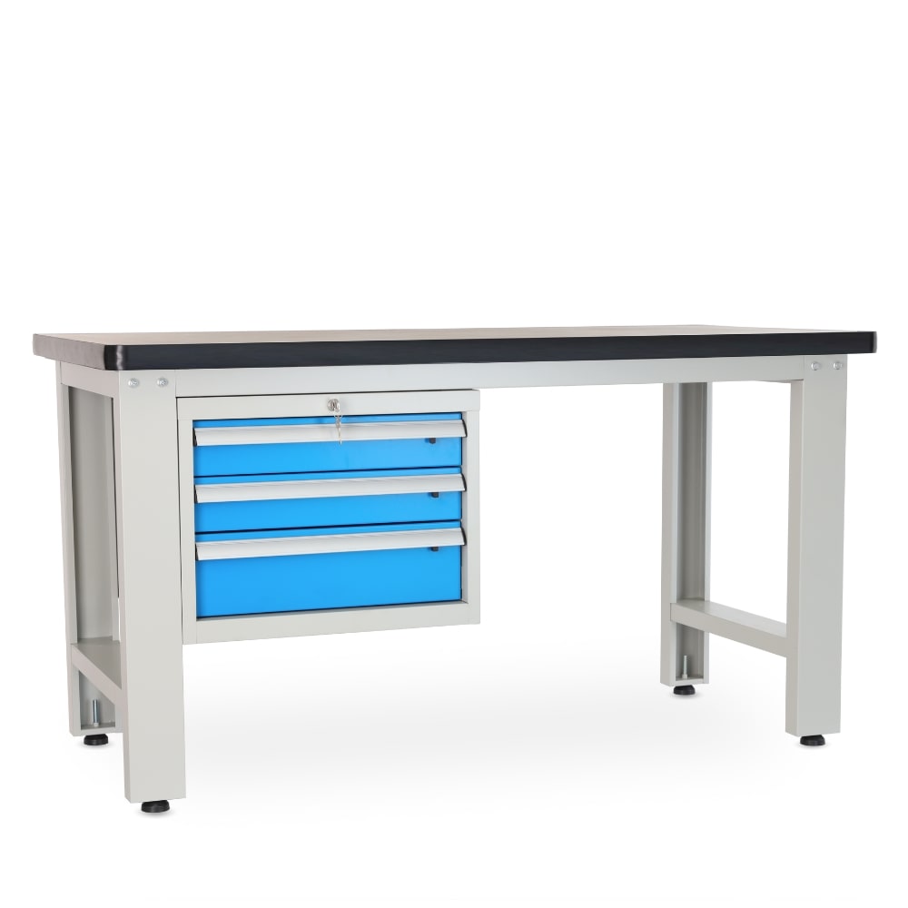 Rauman Dielenský stôl Solid MDF-30, 150 cm, závesný box, čierna