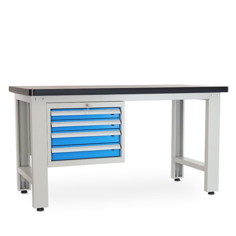 Rauman Dielenský stôl Solid MDF-40, 150 cm, závesný box, čierna