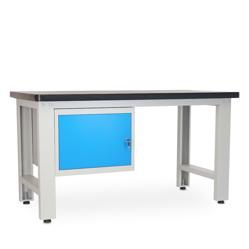 Rauman Dielenský stôl Solid MDF-10, 150 cm, závesný box, čierna