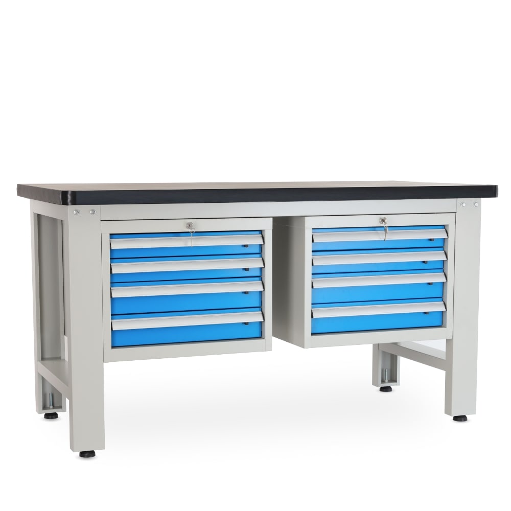 Rauman Dielenský stôl Solid MDF-44, 150 cm, 2 závesné boxy, čierna