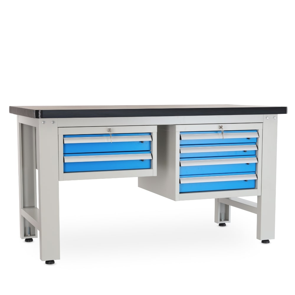 Rauman Dielenský stôl Solid MDF-24, 150 cm, 2 závesné boxy, čierna