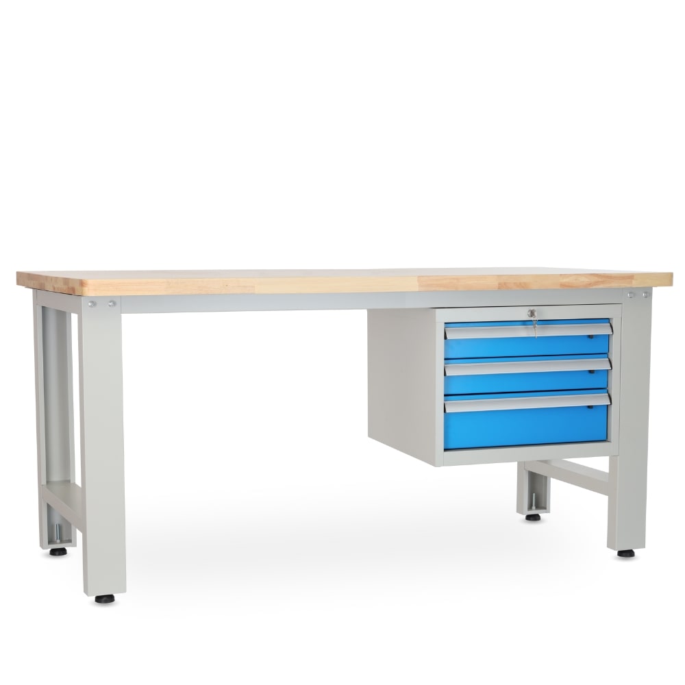 Rauman Dielenský stôl Solid OAK-03, 180 cm, závesný box, dub