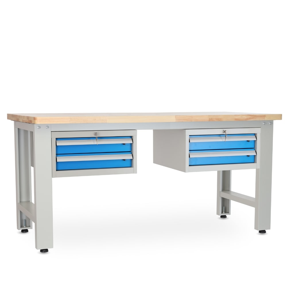 Rauman Dielenský stôl Solid OAK-22, 180 cm, 2 závesné boxy, dub