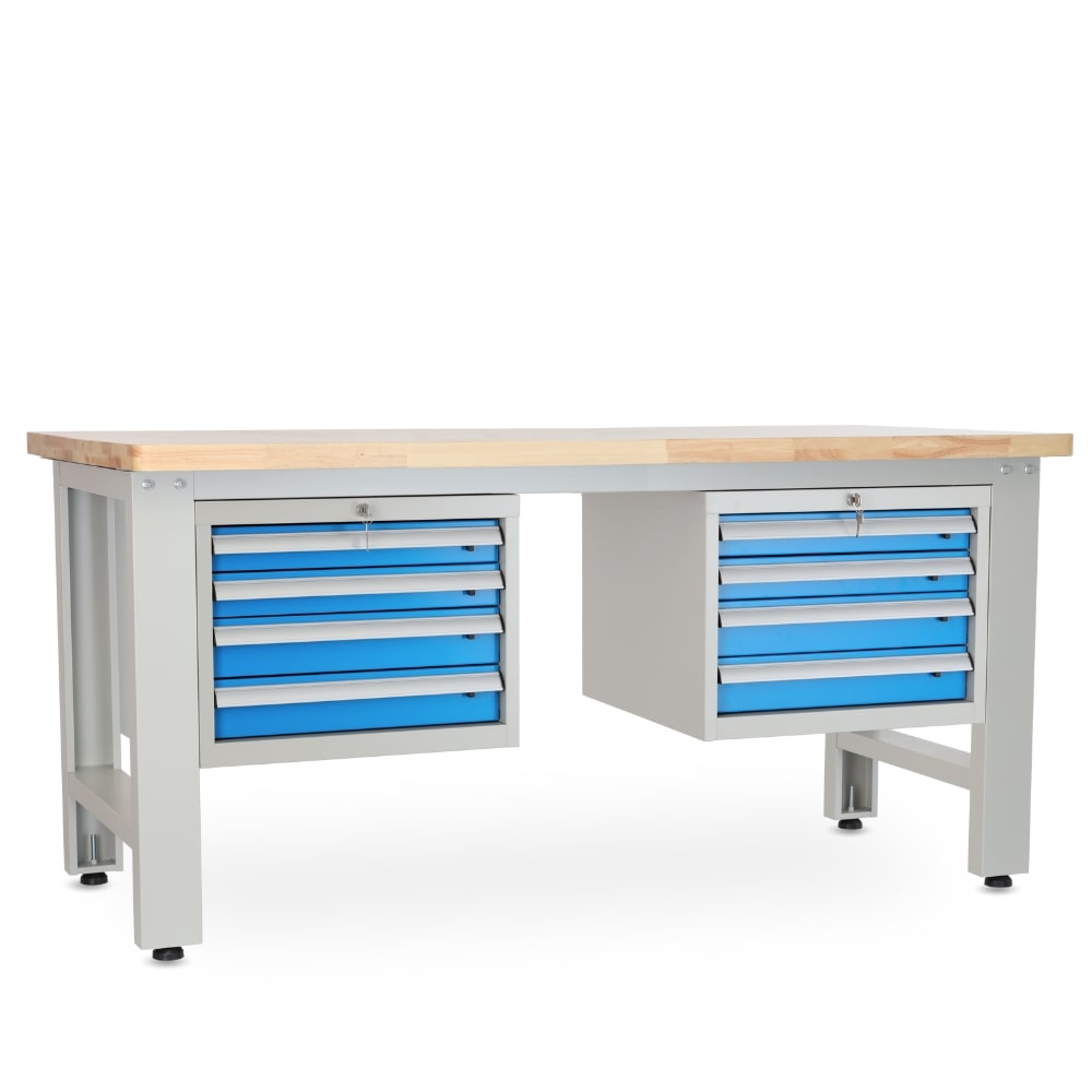 Rauman Dielenský stôl Solid OAK-44, 180 cm, 2 závesné boxy, dub
