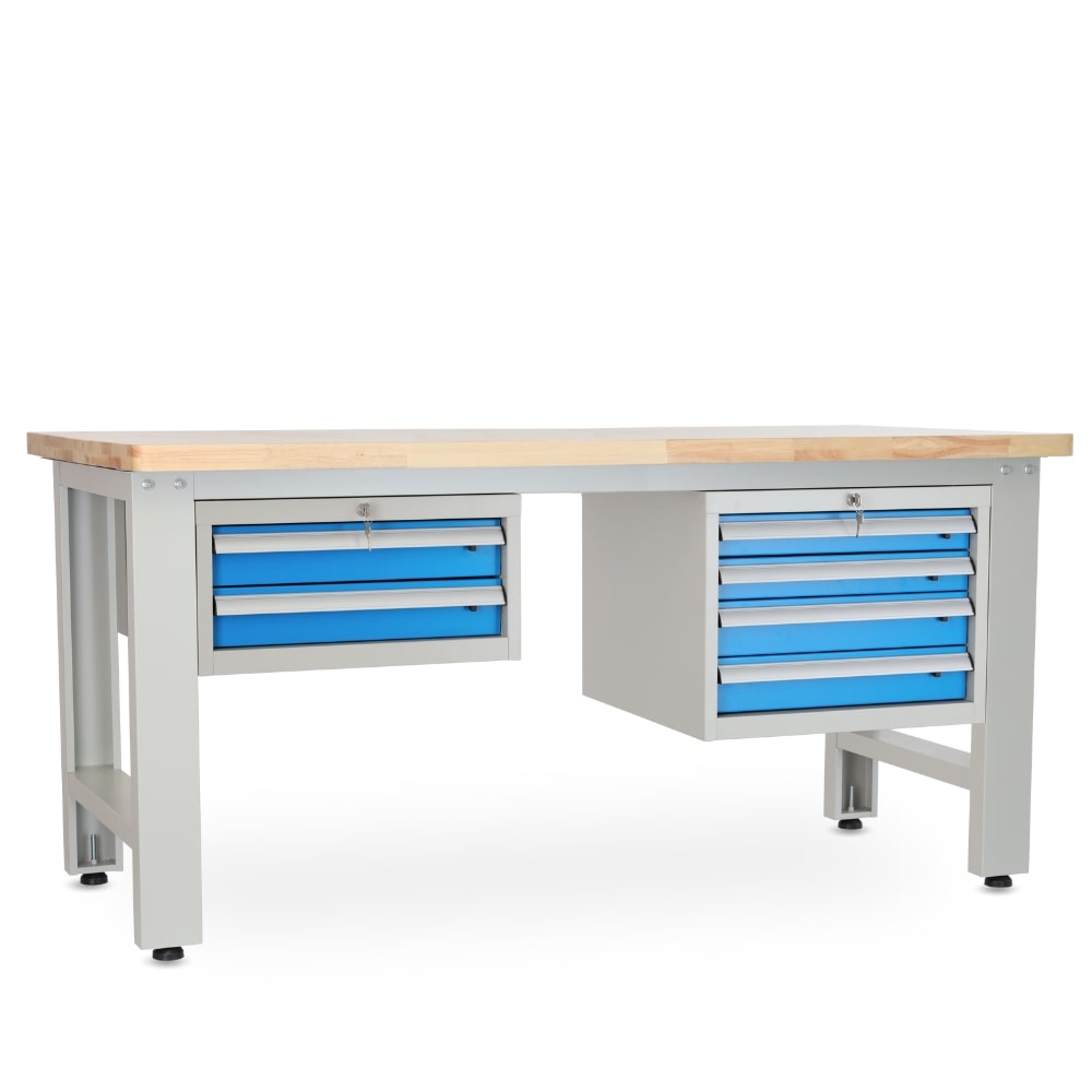 Rauman Dielenský stôl Solid OAK-24, 180 cm, 2 závesné boxy, dub