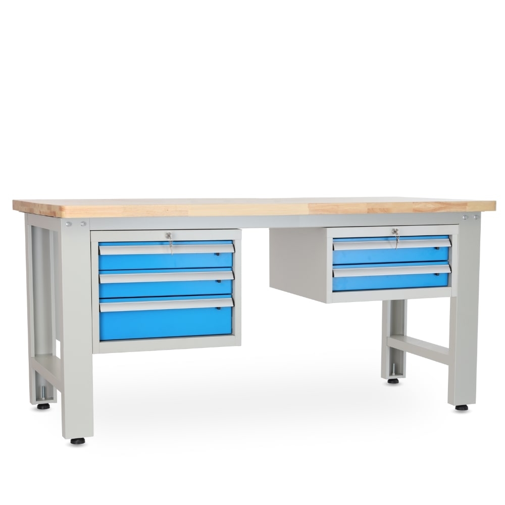 Rauman Dielenský stôl Solid OAK-32, 180 cm, 2 závesné boxy, dub