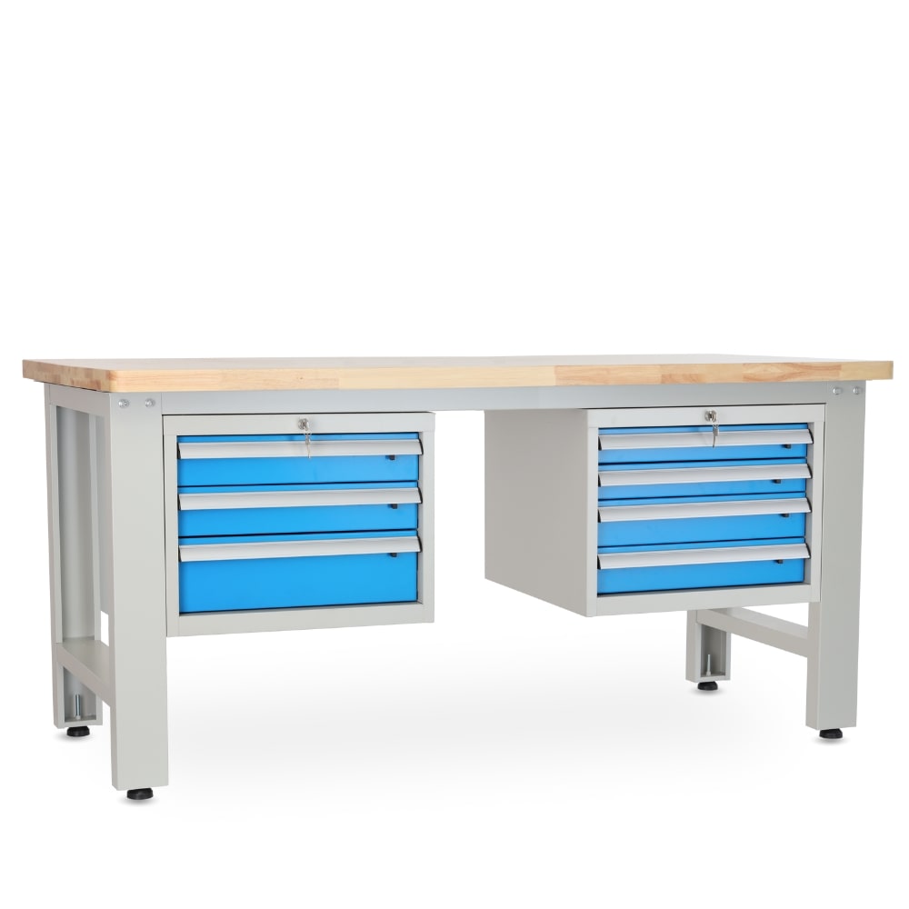Rauman Dielenský stôl Solid OAK-34, 180 cm, 2 závesné boxy, dub