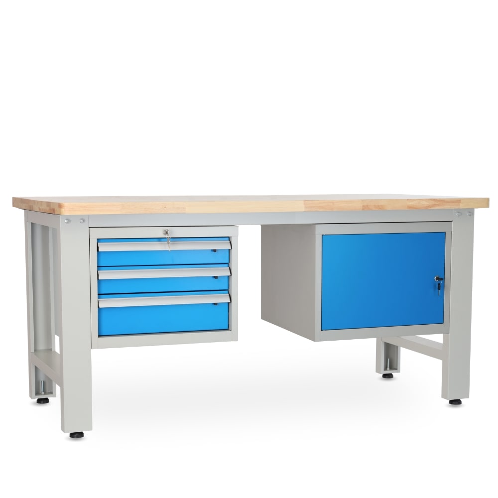 Rauman Dielenský stôl Solid OAK-31, 180 cm, 2 závesné boxy, dub