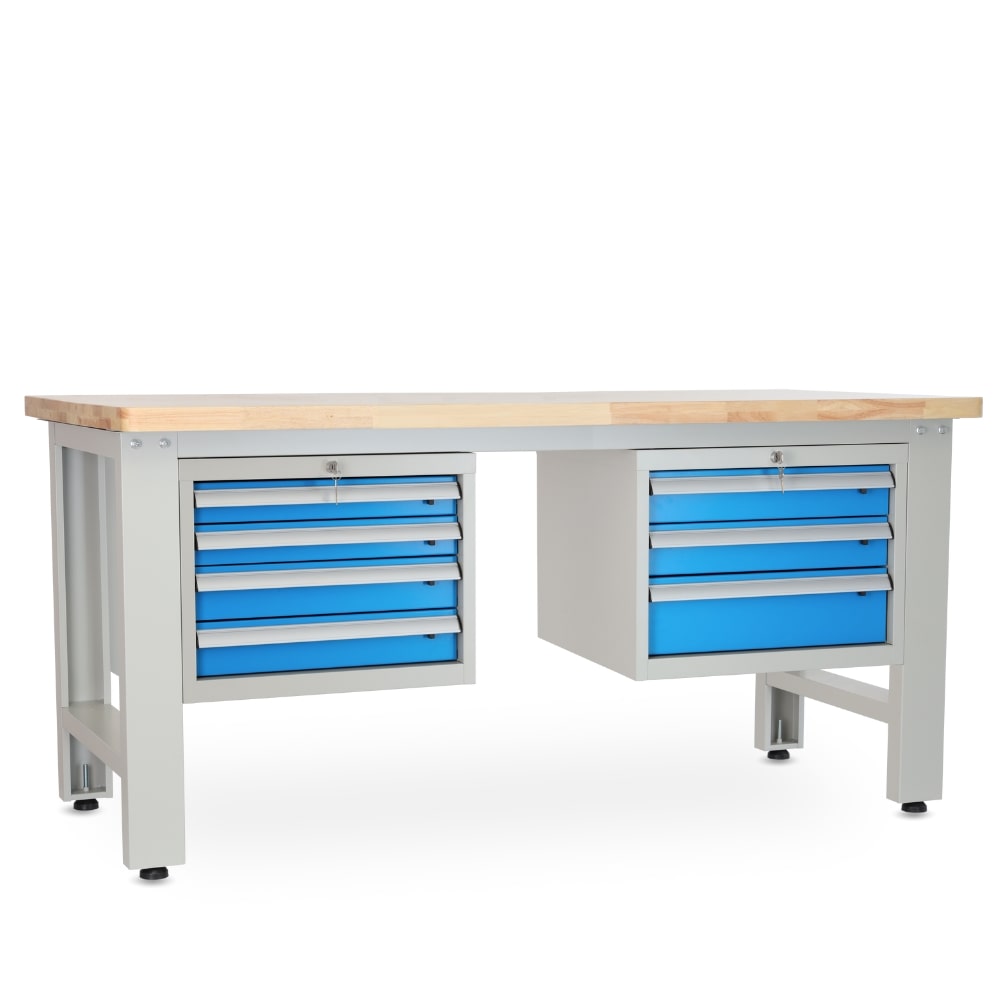 Rauman Dielenský stôl Solid OAK-43, 180 cm, 2 závesné boxy, dub