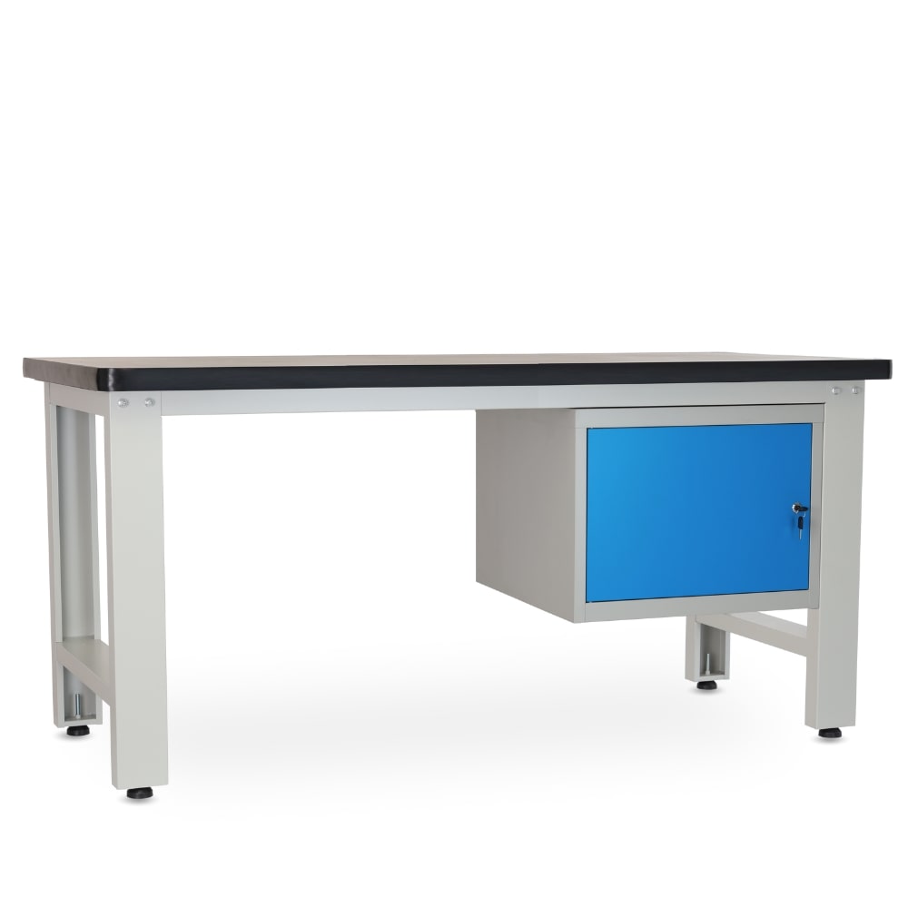 Rauman Dielenský stôl Solid MDF-01, 180 cm, závesný box, čierna