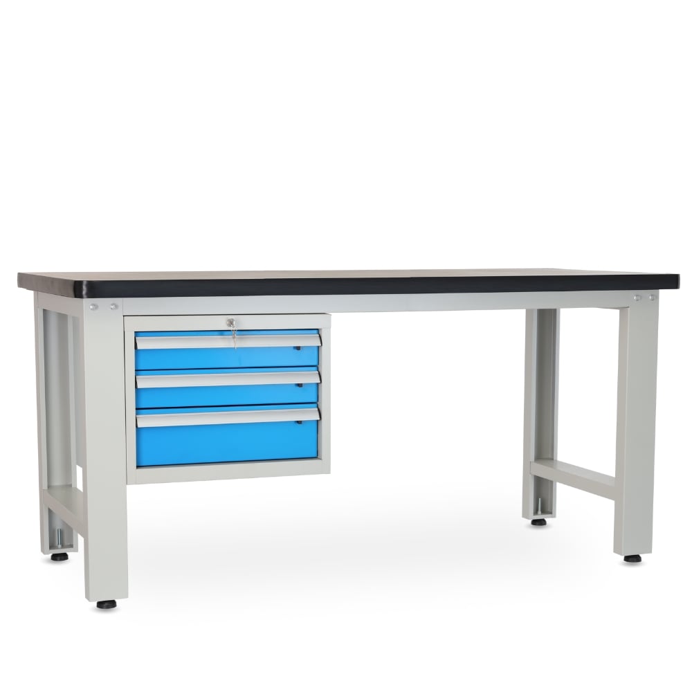 Rauman Dielenský stôl Solid MDF-30, 180 cm, závesný box, čierna
