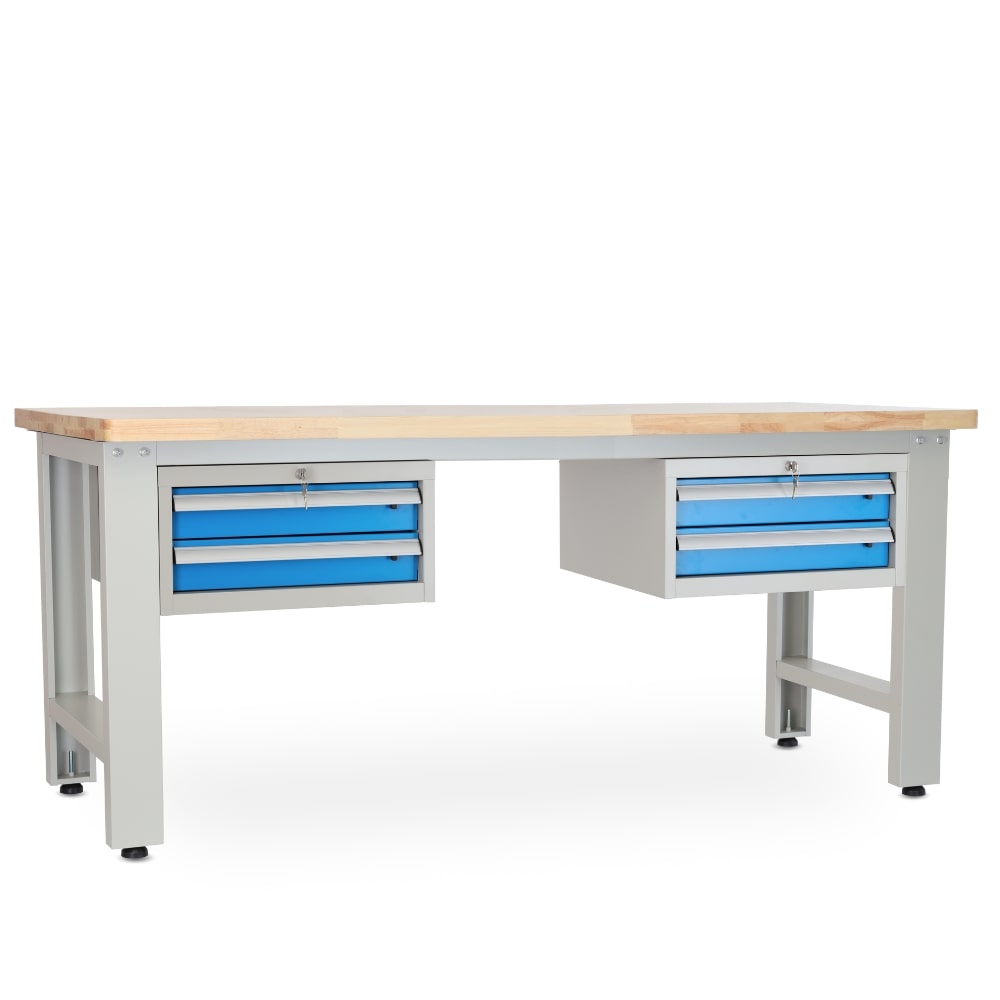 Rauman Dielenský stôl Solid OAK-22, 210 cm, 2 závesné boxy, dub