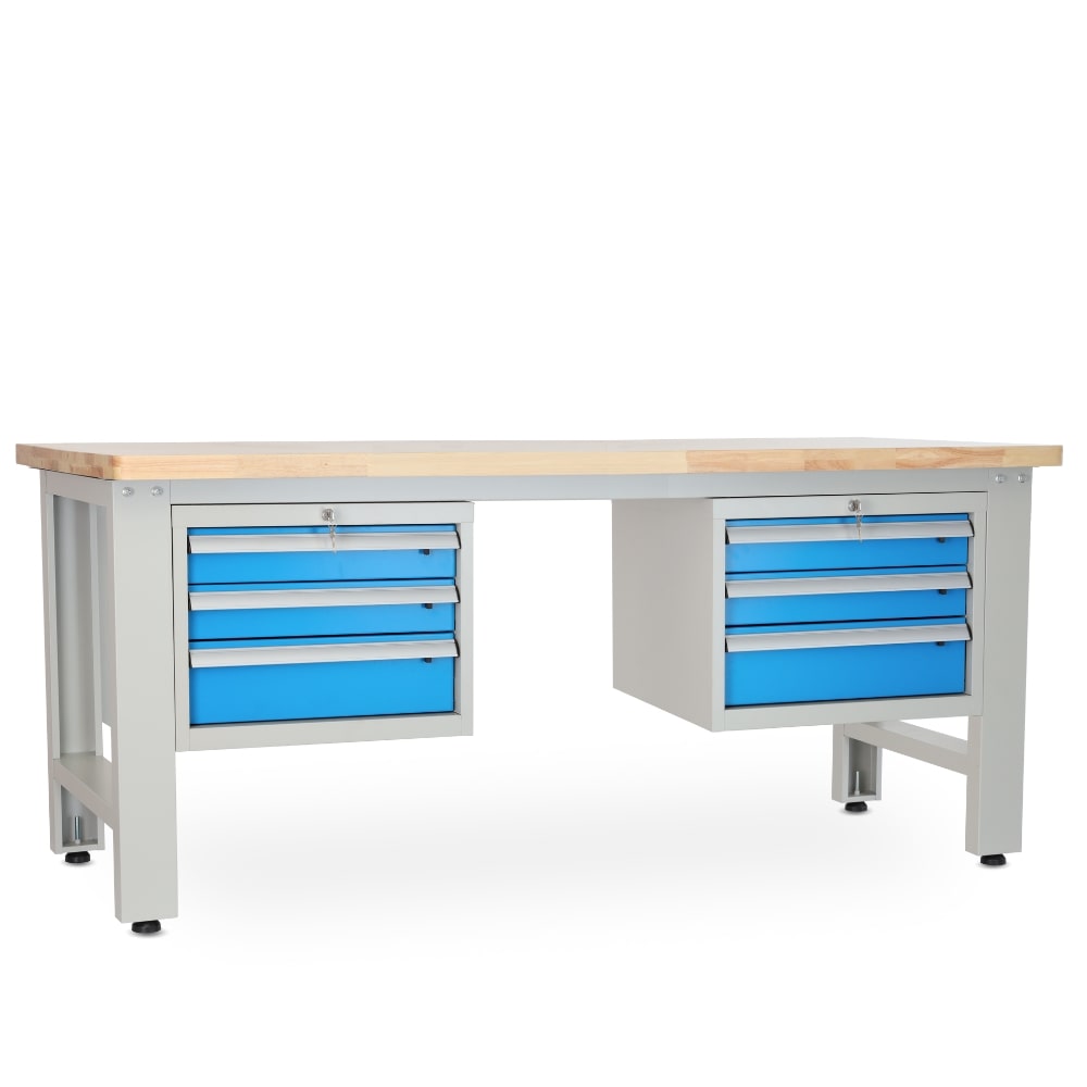 Rauman Dielenský stôl Solid OAK-33, 210 cm, 2 závesné boxy, dub