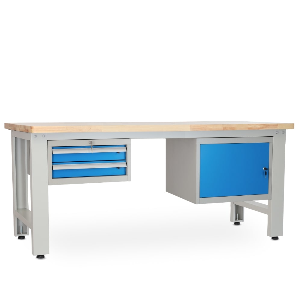 Rauman Dielenský stôl Solid OAK-21, 210 cm, 2 závesné boxy, dub