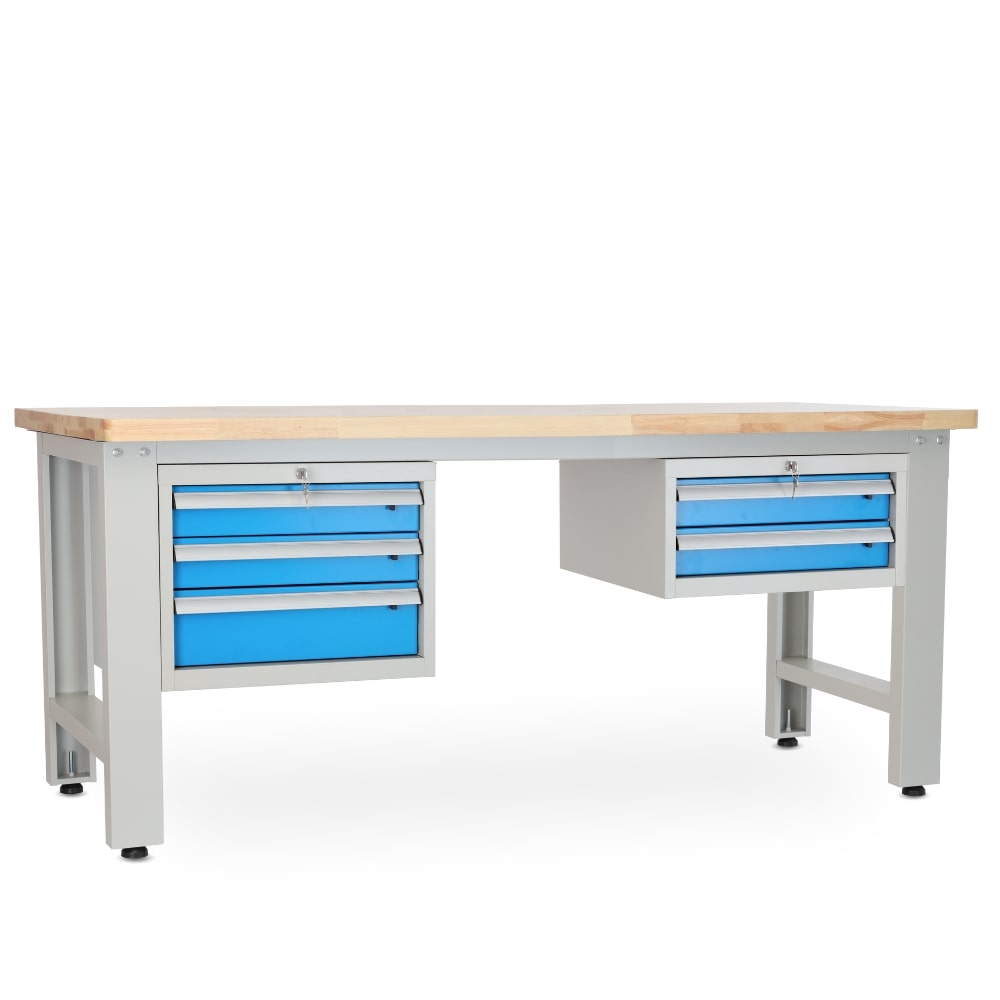 Rauman Dielenský stôl Solid OAK-32, 210 cm, 2 závesné boxy, dub