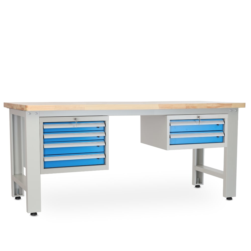 Rauman Dielenský stôl Solid OAK-42, 210 cm, 2 závesné boxy, dub