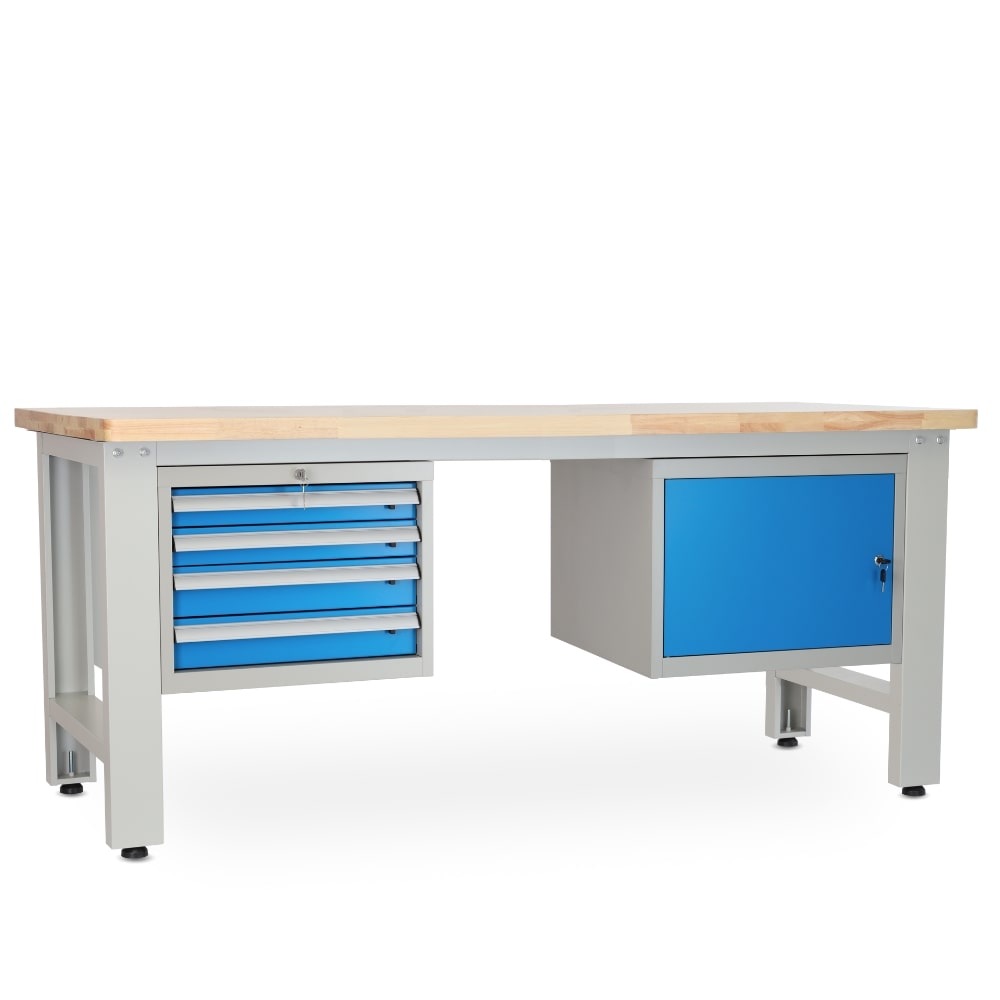 Rauman Dielenský stôl Solid OAK-41, 210 cm, 2 závesné boxy, dub