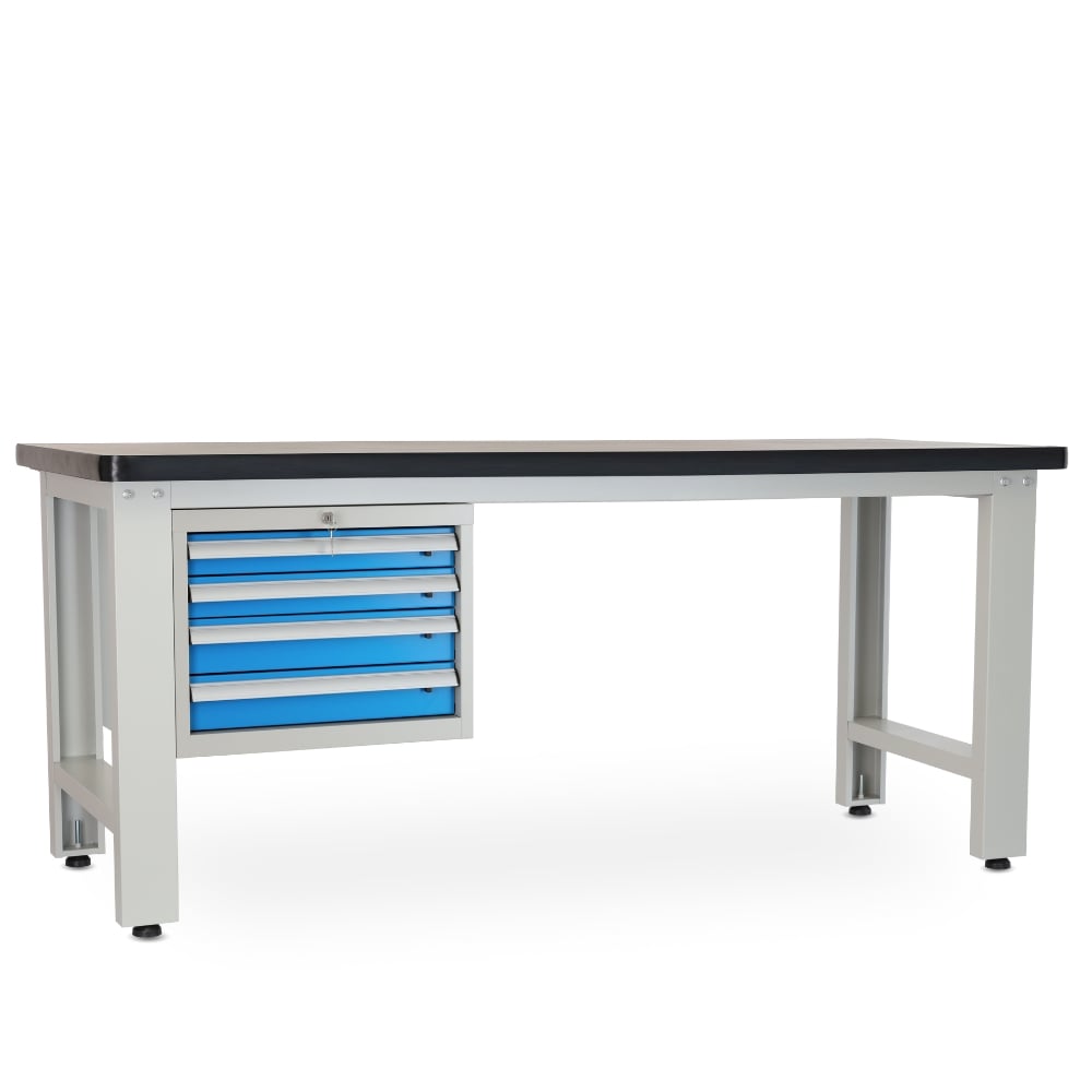 Rauman Dielenský stôl Solid MDF-40, 210 cm, závesný box, čierna