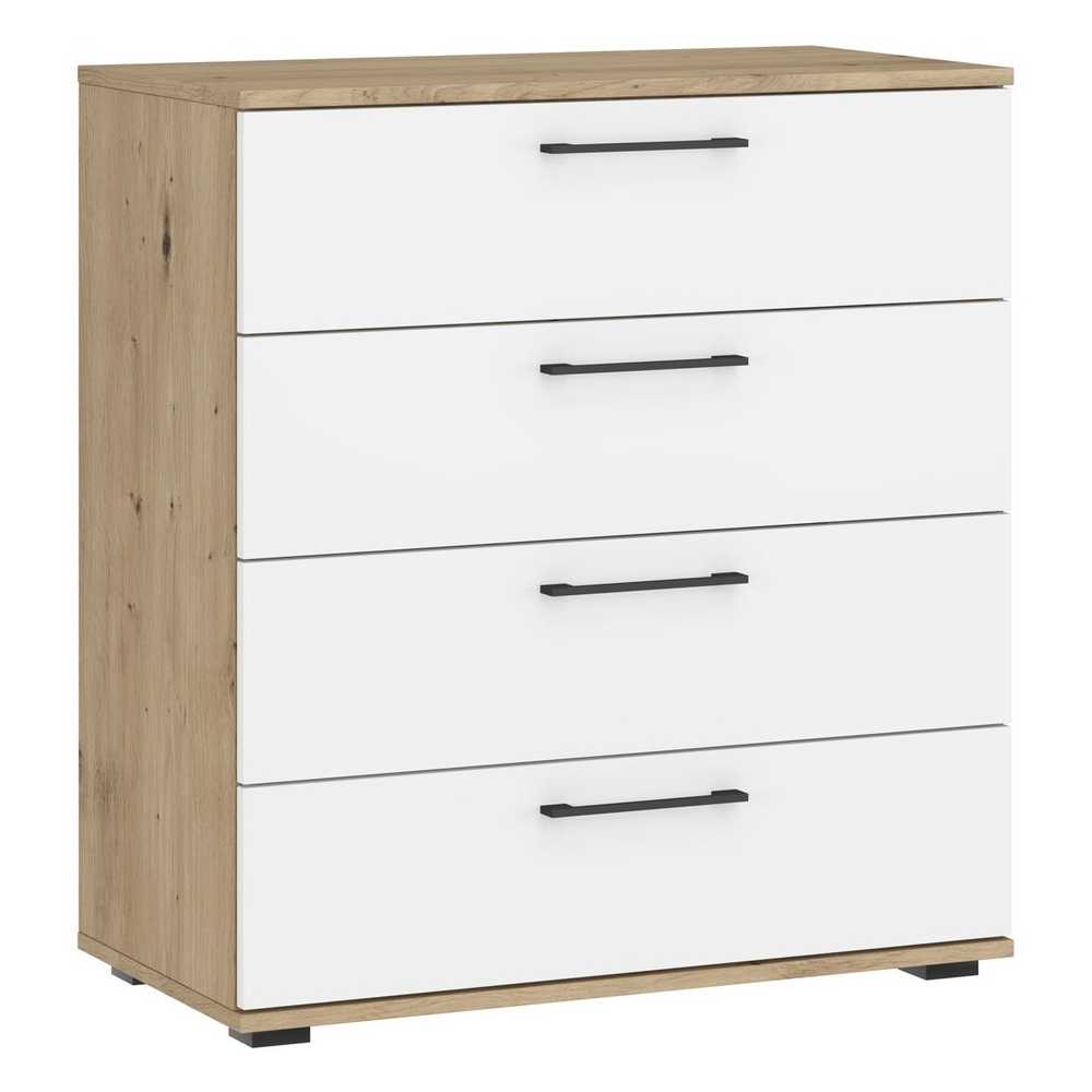 Halmar Komoda Unity I, dub artisan / biela