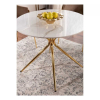 Jedálenský stôl Azalia II, mramor / zlatá