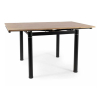 Jedálenský stôl Byrne - štvorec, dub artisan / čierna