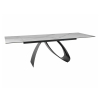 Jedálenský stôl Diuna, mramor / čierna