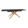 Jedálenský stôl Epes, hnedá / čierna