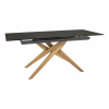 Jedálenský stôl Epes, hnedá / čierna