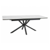Jedálenský stôl Hull II, mramor / čierna