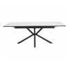 Jedálenský stôl Hull II, mramor / čierna