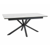 Jedálenský stôl Hull II, mramor / čierna