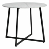 Jedálenský stôl Lona, mramor / čierna
