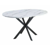 Jedálenský stôl Maxwell, mramor / čierna