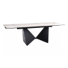 Jedálenský stôl Riau, mramor / čierna