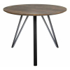 Jedálenský stôl Tetis, priemer 100 cm, orech / čierna