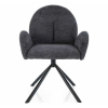 Jedálenská stolička Genia, tmavo sivá