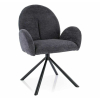 Jedálenská stolička Genia, tmavo sivá
