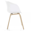 Jedálenská stolička Kennedy, biela / dub