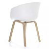Jedálenská stolička Kennedy, biela / dub