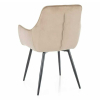 Jedálenská stolička Maya Velvet, béžová