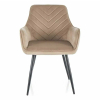 Jedálenská stolička Maya Velvet, béžová