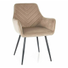 Jedálenská stolička Maya Velvet, béžová