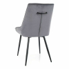 Jedálenská stolička Misty Velvet, sivá