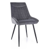 Jedálenská stolička Misty Velvet, sivá