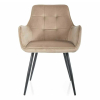 Jedálenská stolička Pomme Velvet, béžová