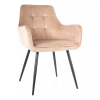 Jedálenská stolička Pomme Velvet, béžová