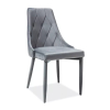 Jedálenská stolička Trix II Velvet, sivá