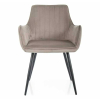 Jedálenská stolička Viona Velvet, béžová